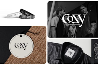 design extremely modern luxury fashion apparel monogram logo brand identity