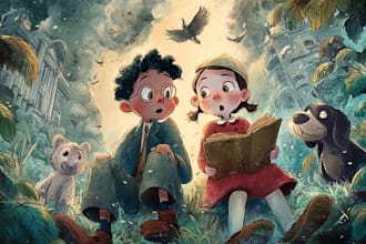 children story book, child book illustration, picture book