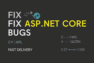 fix csharp dotnet core backend bugs, errors, and API issues