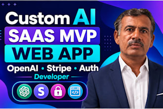 build your ai saas mvp web app with openai stripe and authentication