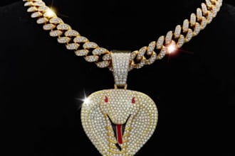 design printable iced out pendant rendering,hip hop luxury chain,cuban link,stl