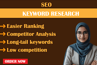 do seo keyword research with search intent and competitor analysis