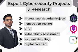 do professional cybersecurity projects and research