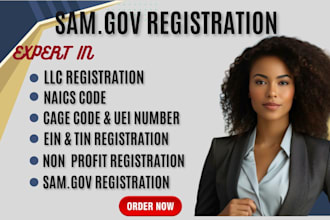 do sam gov nonprofit registration,llc registration, cage code, uei, naics code