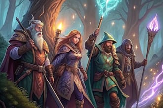 paint your amazing dnd party or anything