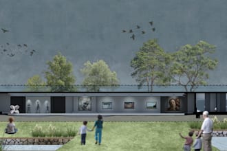 create architectural concept visualization and 3d illustration