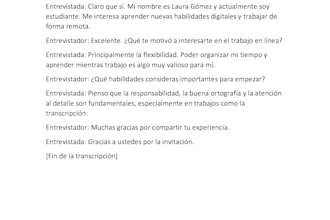voy a ayudarte a transcribir tus audios y videos a textos