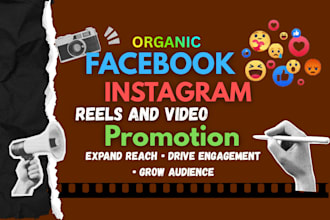 organic instagram or facebook reels and video promotion