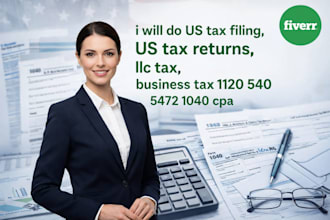 do US tax filing, US tax returns, llc tax, business tax 1120 5472 1040 cpa