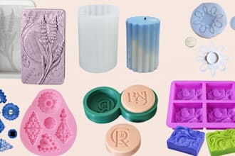 create custom silicone mold for resin jewelry candle soap 3d mold stl step file