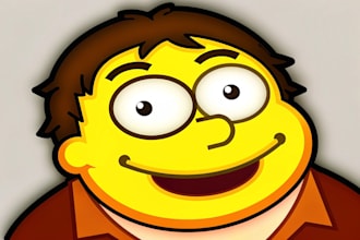 draw you as a yellow cartoon simpsons style
