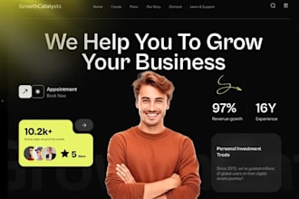 design wix business agency website corporate marketing site consulting website