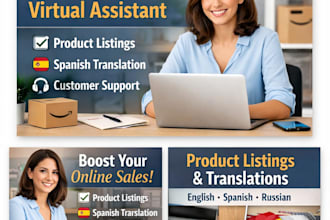 help you with amazon product listings in spanish