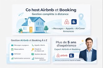 je serai votre co host virtuel airbnb et booking