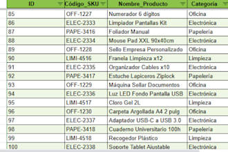 ingresaré y organizaré datos de forma rápida, profesional
