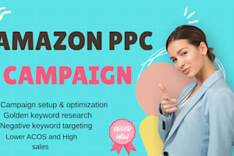 do amazon PPC campaign setup and optimization