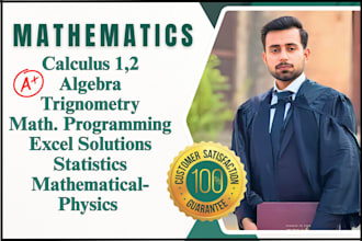 help in mathematics, statistics and excel projects perfectly