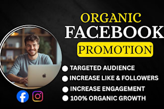 organic facebook page promotion with ads