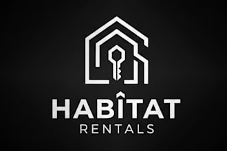 make modern awesome rental home logo