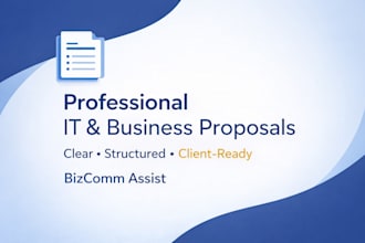 write professional IT and business proposals