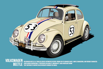 create vector car illustration