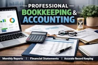 do bookkeeping, bank reconciliation and financial statements in qbo or xero