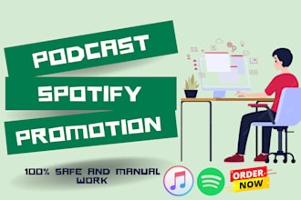 promote your podcast and spotify for huge listeners downloads and ratings