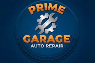 draw high quality garage logo with unlimited revision