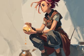 design an fantasy illustration
