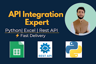 connect any API to google sheets and do python automation