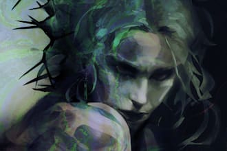 make a semirealistic illustration