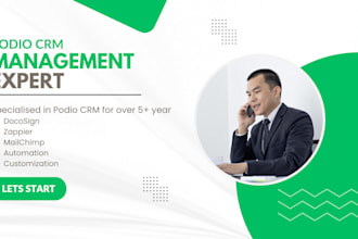 provide real estate business podio CRM with integrations