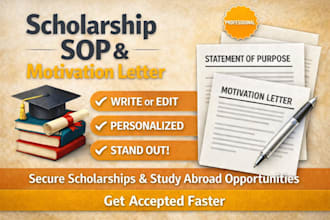 edit a winning scholarship sop and motivation letter