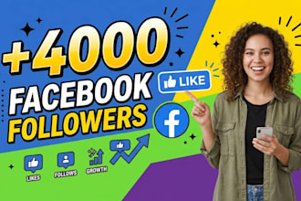 grow up 4000 facebook followers fast