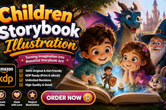 childrens book illustration, children story book illustration, children story