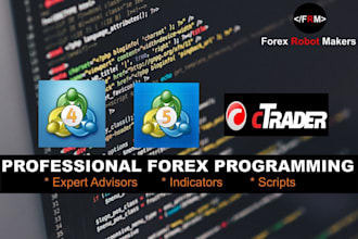 creat an expert advisor and indicators in mql4 and mql5 for your strategy