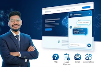 set up an ai chatbot for your website to answer faqs and capture leads