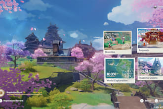 do exploration, world quests, and character building in genshin impact