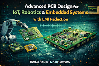 design advanced pcb design for iot robotics,  embedded system with emi reduction