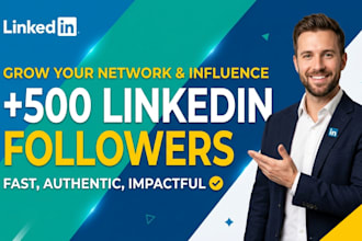 provide you 500 linkedin followers fast