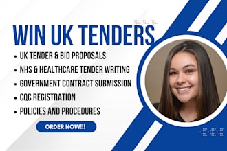 write winning UK tender bids, nhs tenders, bid proposal, and business proposal