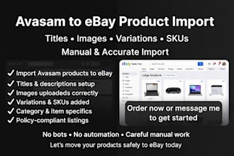upload avasam products to ebay listing avasam ebay dropshipping products upload