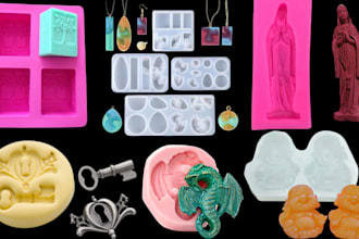 do custom silicone resin mold for jewelry candle soap chocolate mold stl step