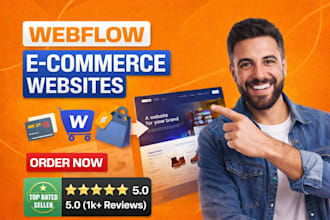 design webflow ecommerce website, webflow expert, webflow developer
