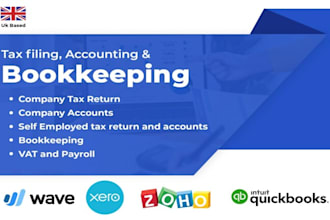 do accounting and bookkeeping in quickbooks online and xero, UK accountant