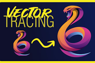 recreate your logo, image or document to vector