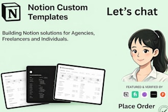 build a custom notion template and planner for personal goal with consultation