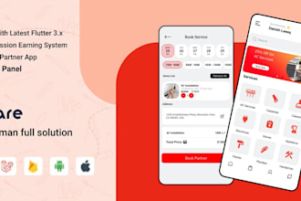 build on demand home services booking app with admin panel