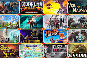 design steam capsule, game art, game poster, game banner, beta steam capsule