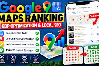 do gbp audit and local SEO optimization for google maps ranking